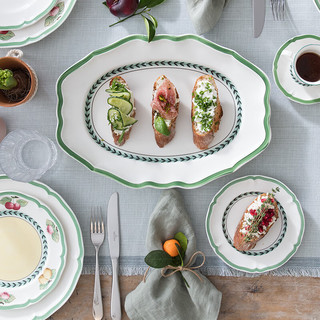 德国唯宝（Villeroy&Boch）法式花园系列 家用油画感餐具 日用精细瓷餐盘碟子 扁碗 李子 23.5cm
