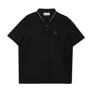 杰克琼斯 杰克·琼斯（JACK&JONES）春季新款短袖衣服polo衫男士 黑色E40