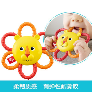 Fisher-Price 宝宝玩具婴儿小狮子宝宝耐咬牙胶硅胶进口安抚塑胶