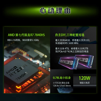 极摩客 K6 AMD锐龙7 7840HS mini主机 准系统