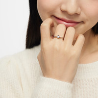 KADER 卡蒂罗 莫桑石戒指女925银求婚钻戒小众设计纪念生日礼物送女友