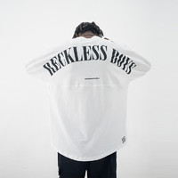 HARSH and CRUEL 桀骜不驯 harshandcruel 多色复古印花宽松分割裁片长袖T恤Reckless Boys