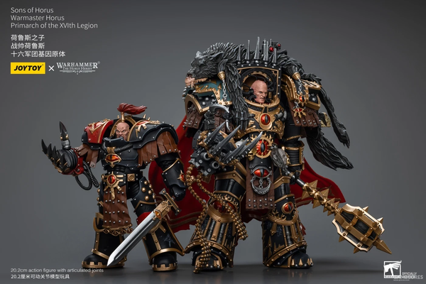 joytoy 暗源 战锤40k 荷鲁斯之子 战帅荷鲁斯  十六军团基因原体 1:18