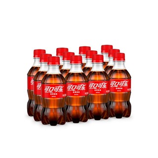可口可乐（Coca-Cola）迷你可乐汽水碳酸饮料瓶装小瓶可乐 300mL 24瓶 有糖可乐12芬达12