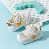 布拉米勒（BradMiller）婴儿鞋夏季幼儿机能学步软底凉鞋网面透气0一1-3岁夏款女宝宝鞋子 k558米白 单层  内长13.5cm