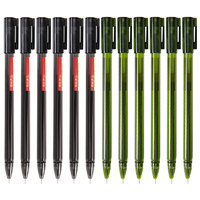 M&G 晨光 文具0.5mm中性笔全针管签字笔优品系列水笔 AGPA1701 0.5 12支 黑