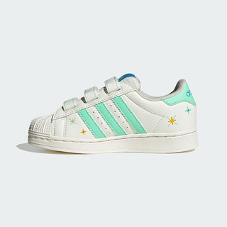 阿迪达斯（adidas）童鞋三叶草SUPERSTAR魔术贴女小童贝壳头经典板鞋运动鞋IF4319