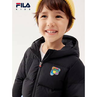 FILA X Tetris斐乐童装儿童羽绒服冬男小童保暖羽绒外套 传奇蓝-NV 110