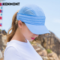 KENMONT 卡蒙 km-3424 夏季女士户外运动空顶帽女跑步休闲百搭出游速干棒球帽 水晶粉色