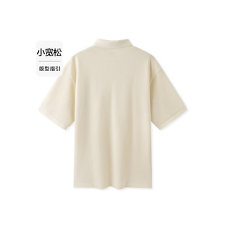 森马（Semir）POLO衫男2024夏时尚肌理感上衣简约通勤风男装 白色调00411 160/80A/XS