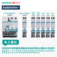 SIEMENS 西门子 空气开关2P 40A 63A总开关断路器家用电闸保护空气开关