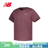 NEW BALANCE短袖24男款休闲舒适运动跑步针织短袖 LRC MT41253 L