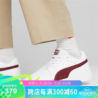 PUMA 彪马 男女同款 生活系列 板鞋 387327-06白-番茄红 42.5UK8.5