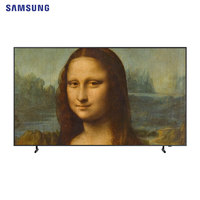 SAMSUNG 三星 85英寸 Frame画壁系列 超薄 QLED量子点 4K超高清 艺术电视QA85LS03CAJXXZ 棕色边框套装