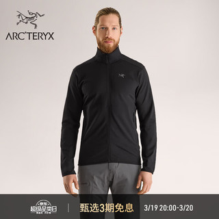 ARC'TERYX 始祖鸟 ARC’TERYX始祖鸟 KYANITE LIGHTWEIGHT JACKET 轻量 男子 抓绒衫 Black/黑色 S