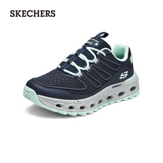 斯凯奇（SKECHERS）女士缓震户外运动鞋耐磨抓地徒步鞋180055 海军蓝色/蓝色/NVBL 38.5