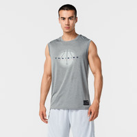 DECATHLON 迪卡侬 篮球服速干t恤男篮球运动透气宽松健身上衣IVJ2 Fast 500 灰色背心
