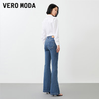 VERO MODA 牛仔裤女2023秋季新款复古高腰微喇叭裤阔腿宽松显瘦▲