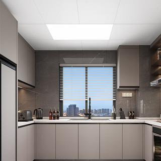 Yeelight易来LED面板灯集成吊顶式天花板厨房卫生间高亮 全面屏面板灯-18W-30*30超窄边框