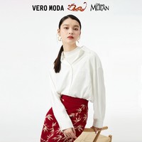 VERO MODA 衬衫2024春夏新款花木兰龙年联名新款通勤刺绣长袖宽松
