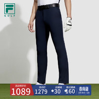 FILA 斐乐官方男士梭织长裤2024夏新款高尔夫运动基础简约直筒裤 