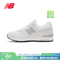 new balance 官方休闲鞋男鞋女鞋轻便舒适透气百搭565系列情侣运动鞋 浅灰 ML565EW1 38.5 (脚长24cm)