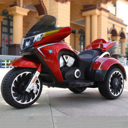 爵士酷派儿童电动摩托车三轮可坐大人大号双人男女小孩玩具车母婴童车