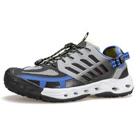 悍途夏季溯溪鞋网面舒适户外休闲徒步鞋男士户外爬山涉水鞋 黑灰/宝蓝 45