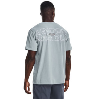 安德玛（UNDERARMOUR）春夏男子训练运动短袖T恤137910 蓝色465 XS