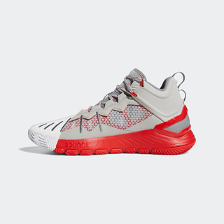 adidas罗斯SOC签名版中帮专业篮球运动鞋男子阿迪达斯 灰/白/红 46(285mm)