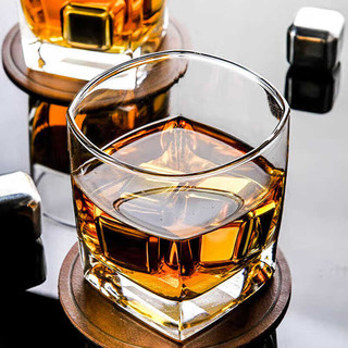 WINTERPALACE威士忌酒杯套装洋酒杯白酒玻璃杯家用啤酒杯子水杯茶杯烈酒杯酒具 6只装160ml