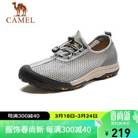 骆驼（CAMEL） 透气速干日常休闲男士户外运动网面凉鞋 GMS2210104 灰色 41