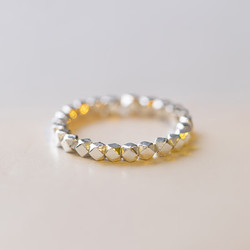 925银珠转运戒指女小众设计银指环