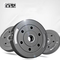 BAIXING 百型 环保哑铃片足重包胶家用健身器材配件 1.25公斤1片装（哑铃片）