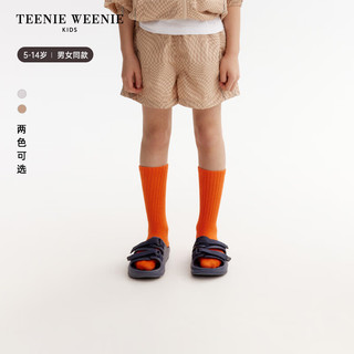 Teenie Weenie Kids小熊童装24夏季男女童凉感轻薄防晒短裤 灰色 150cm