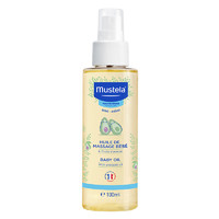 Mustela 妙思乐 宝宝按摩油 婴儿抚触油润肤油 植物油配方无香型 100ml