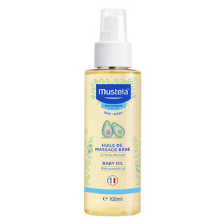 Mustela 妙思乐 宝宝按摩油 婴儿抚触油润肤油 植物油配方无香型 100ml