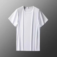 兰缦尼 睡衣短袖上衣男女同款打底衫 白色-女款 M码(建议90-100斤)
