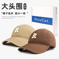 NexyCat R棒球帽子男士女防晒大头围显脸小户外2022新款时尚鸭舌帽韩版潮