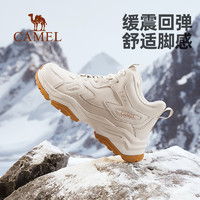 CAMEL 骆驼 户外登山鞋女鞋2023冬季新款运动鞋加绒耐磨防滑登山徒步男款