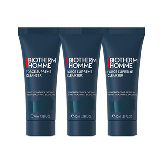 BIOTHERM 碧欧泉 男士新滋养细致平滑洁面乳40ml*3 蓝钻洁面 新版 旅行装