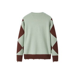 peacebirdmen太平鸟男装太平鸟2022年冬季新款品质菱形格套头衫a5eec4