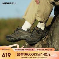 MERRELL 迈乐 MOAB 3 男子徒步鞋 J035881 黑灰色 42