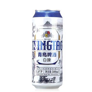 TSINGTAO 青岛啤酒 白啤 500ml*18听