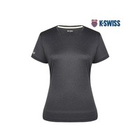K·SWISS 韩国直邮K.Swiss 运动T恤 短袖俱乐部/[K-SWISS] 女性 浅灰色 圆