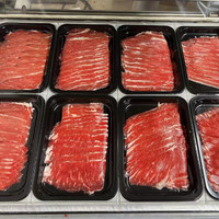 新鲜 烤肉 涮火锅食材 和牛M5 原切牛肉片200g/盒*5盒