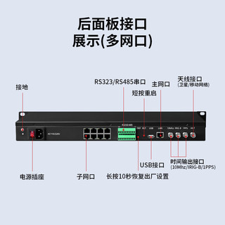 丰应子 授时校时北斗双模GPS时间同步PTP时钟NTP服务器2网口 恒温晶振 FYZ-DWX154