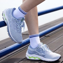 Mizuno 美津浓 稳定支撑跑步鞋女舒适回弹跑鞋运动鞋WAVEINSPIRE18