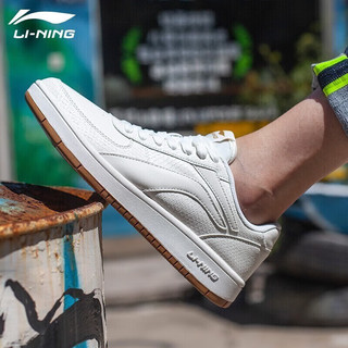 LI-NING 李宁 板鞋休闲鞋 香草白