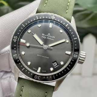 宝珀（blancpain） 宝珀五十噚系列5000-1110-K52A男士自动机械腕表43MM表径男表